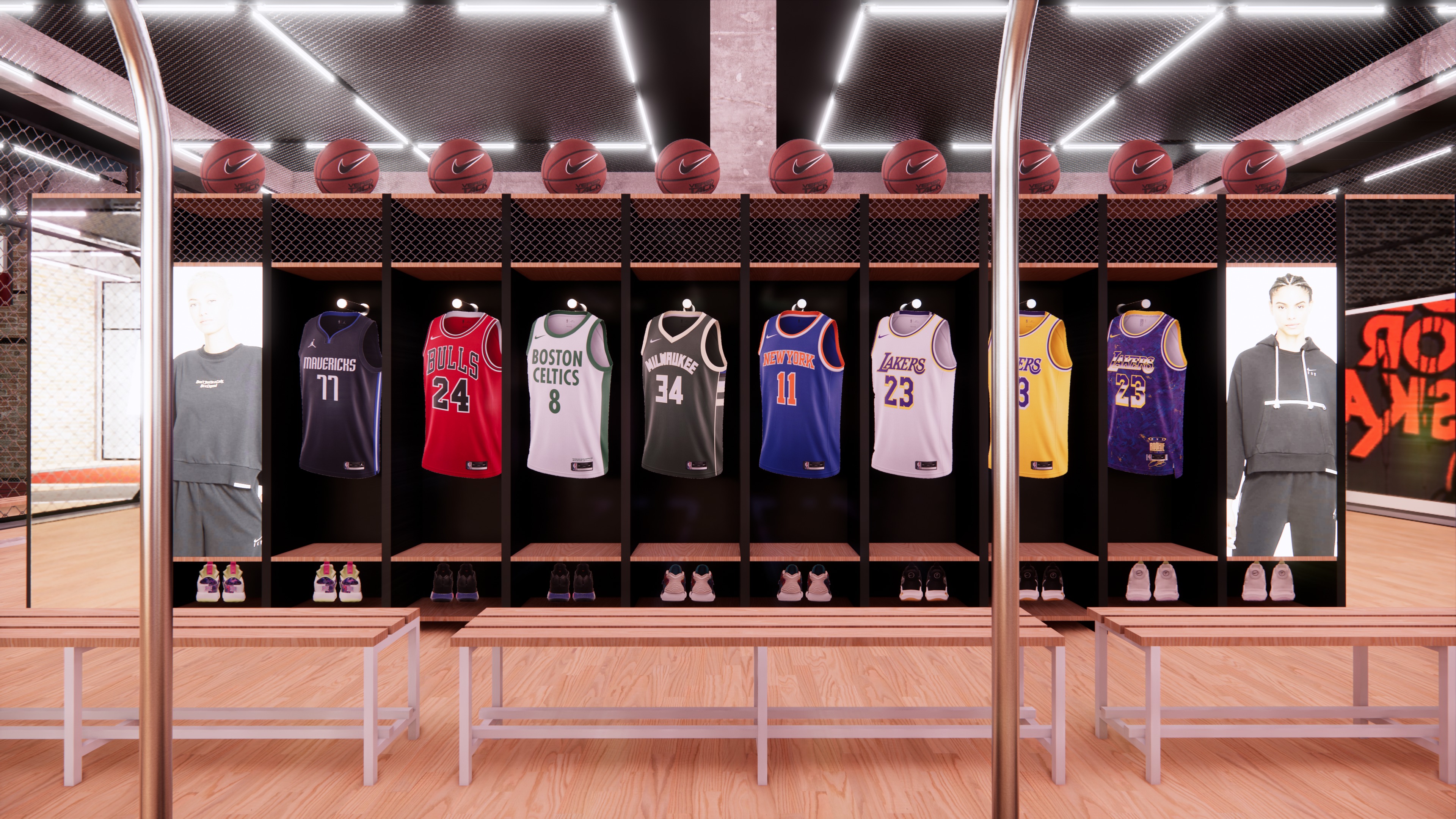 Nike Flagship Store 3D model_9