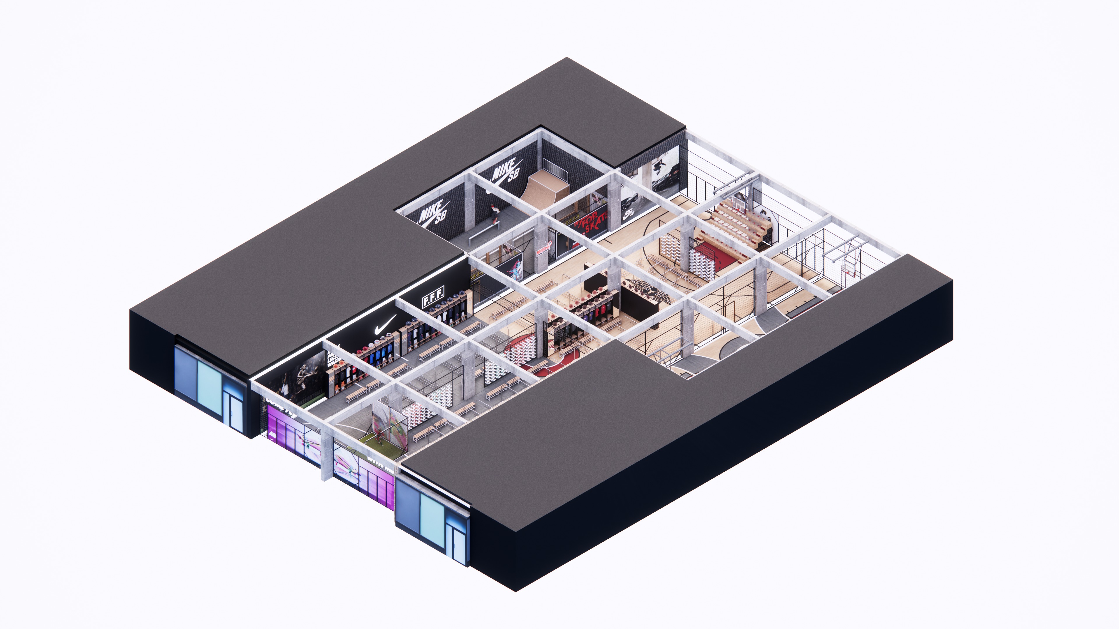 Nike Flagship Store 3D model_23
