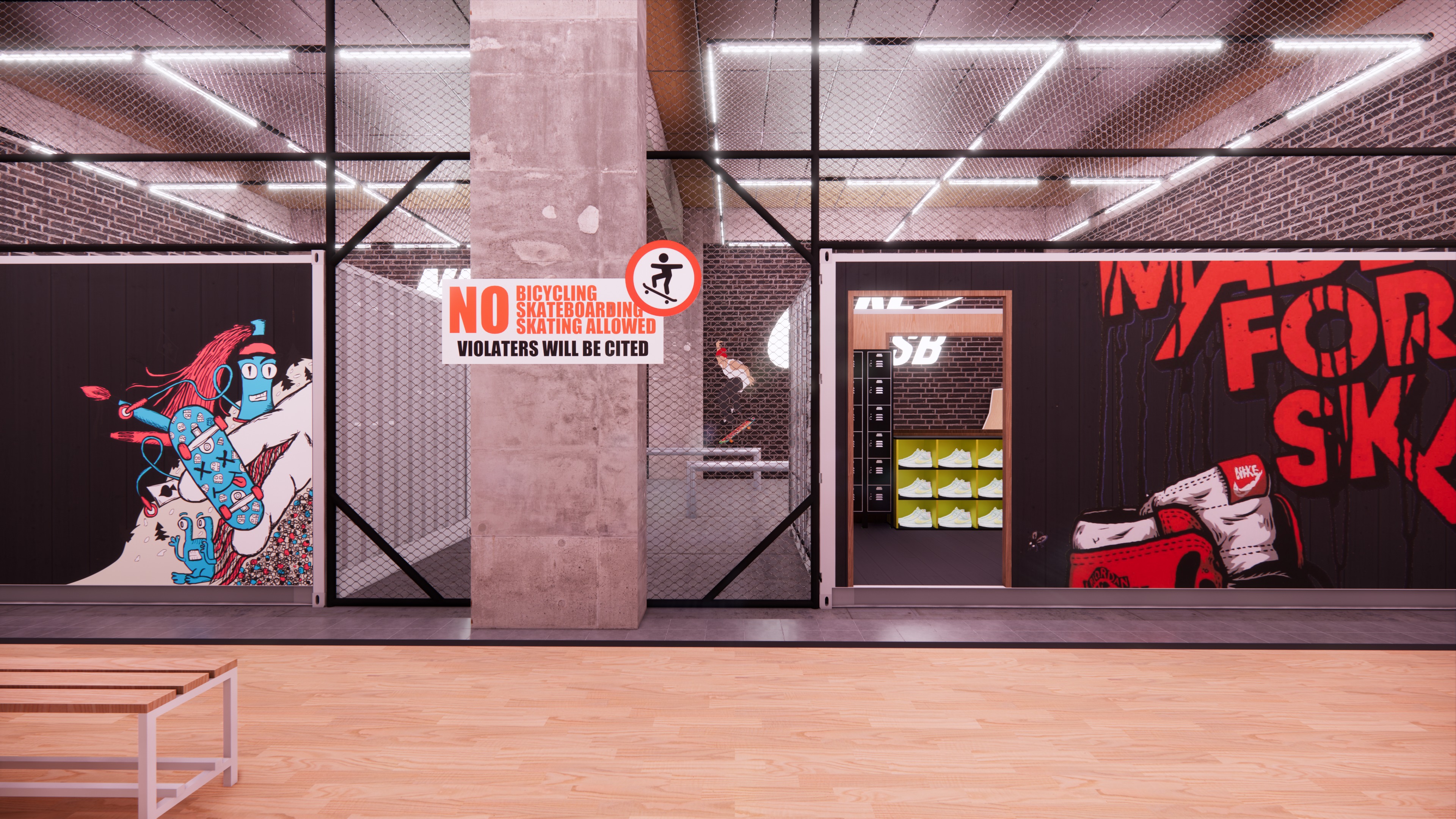 Nike Flagship Store 3D model_4