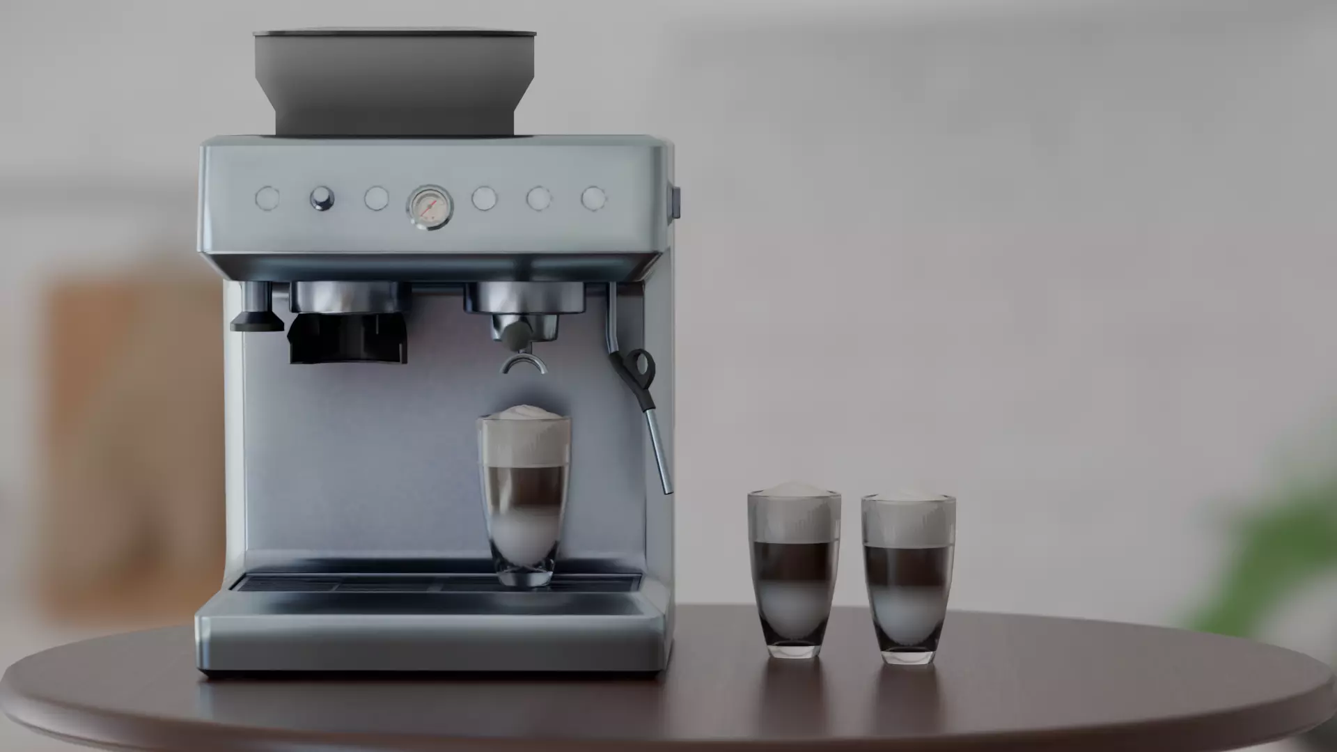 Realistic Coffee Maker 3D Model - High-Quality Kitchen Appliance Low-poly 3D model