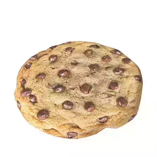 Cookie Low Poly 3D Model Game Asset