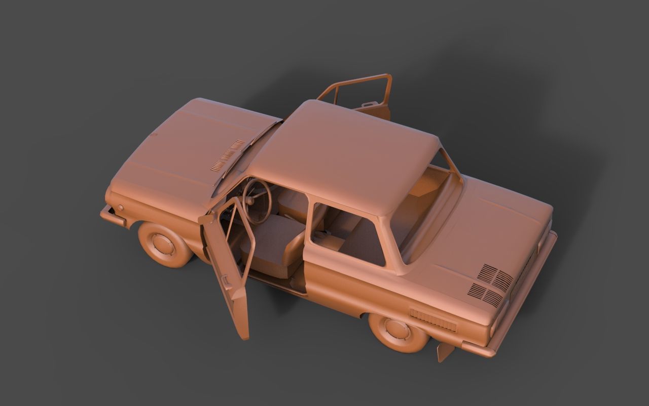 Zaz 968 3D print model_3