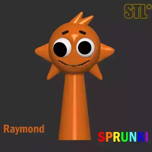 3D Sprunki Incredibox Raymond Sprunki STL 3D Character Fanart