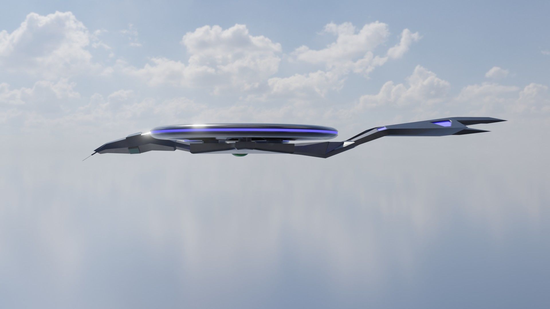 D2 Mosquito Drone Low-poly 3D model_4