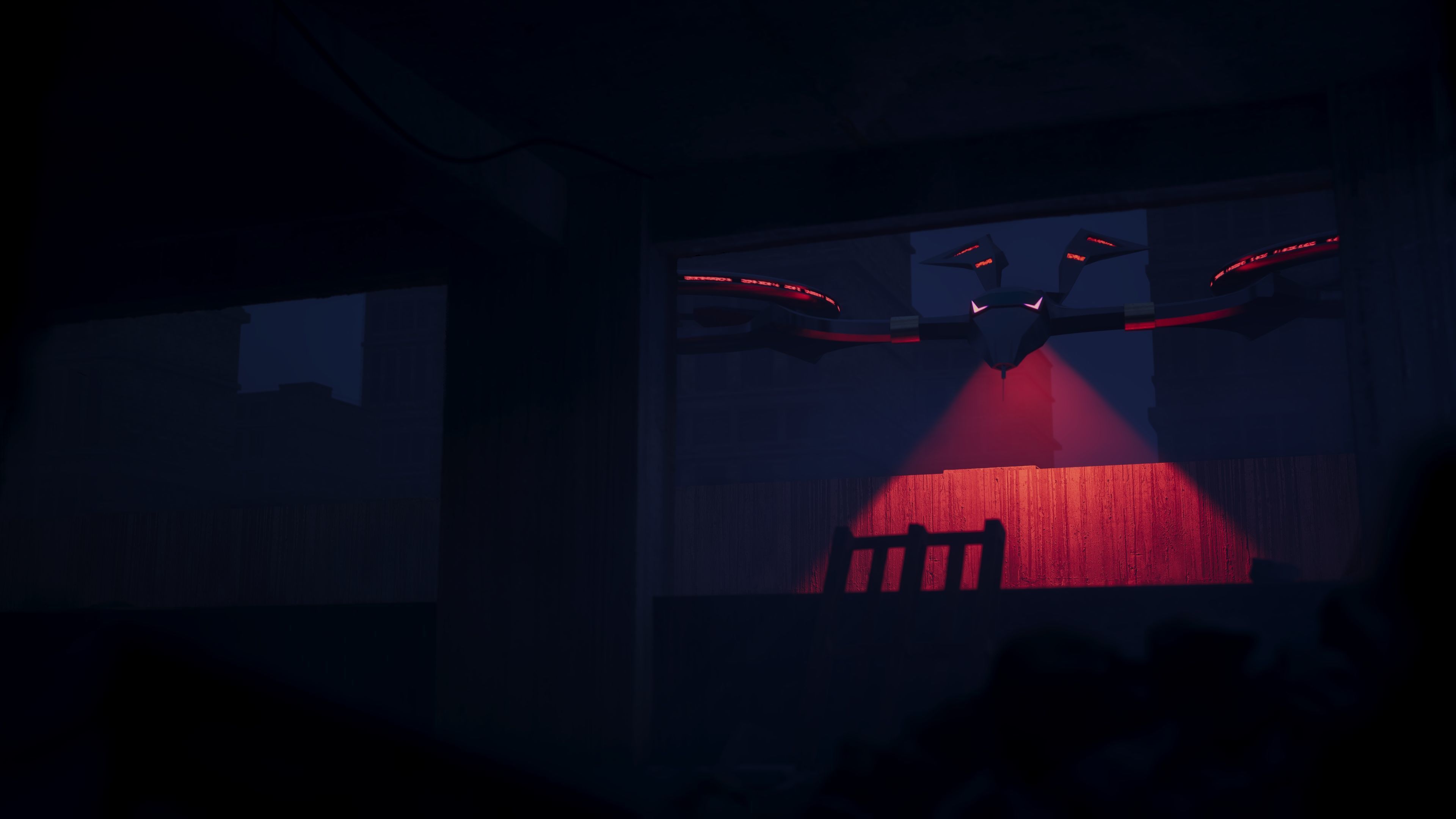 D2 Mosquito Drone Low-poly 3D model_11