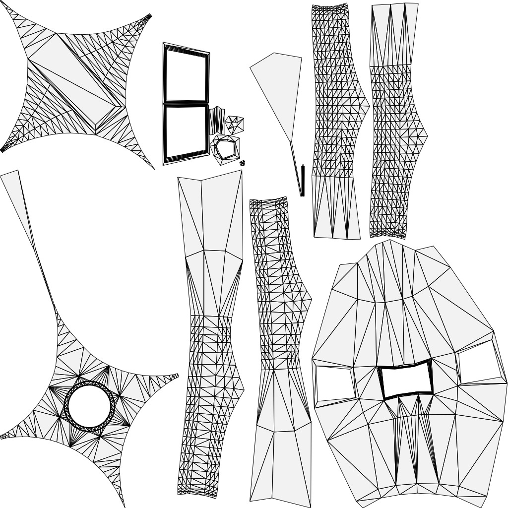 D2 Mosquito Drone Low-poly 3D model_14