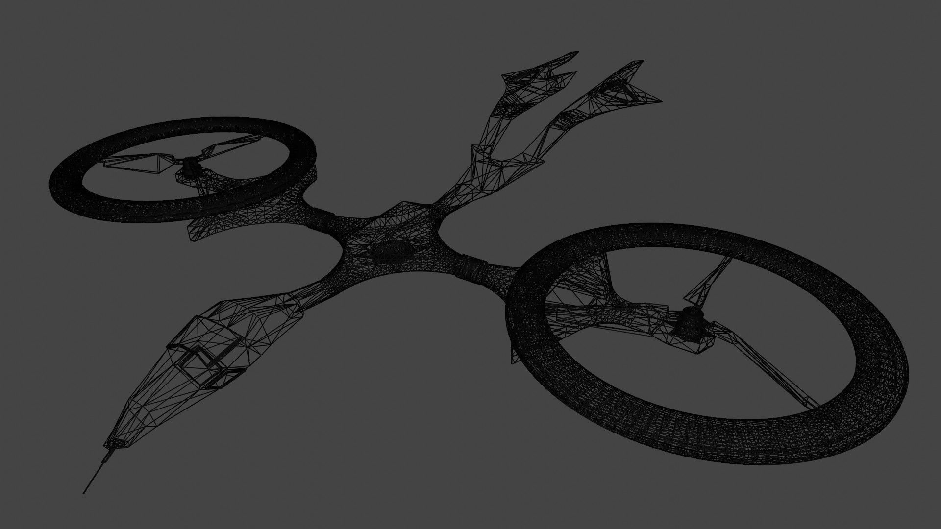 D2 Mosquito Drone Low-poly 3D model_15