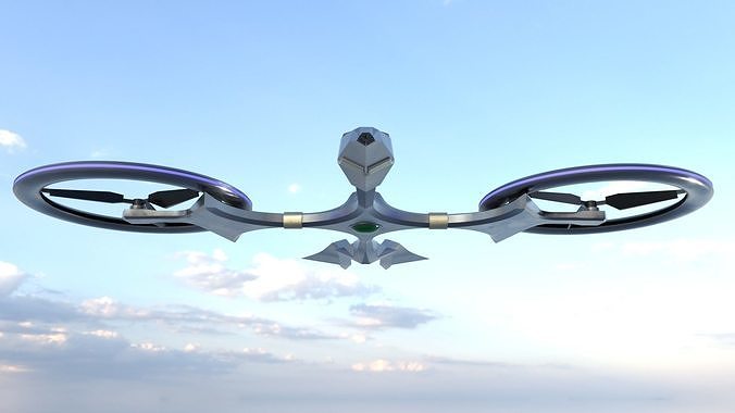 D2 Mosquito Drone Low-poly 3D model