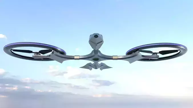 D2 Mosquito Drone Low-poly 3D model D2 Mosquito Drone Low-poly 3D model