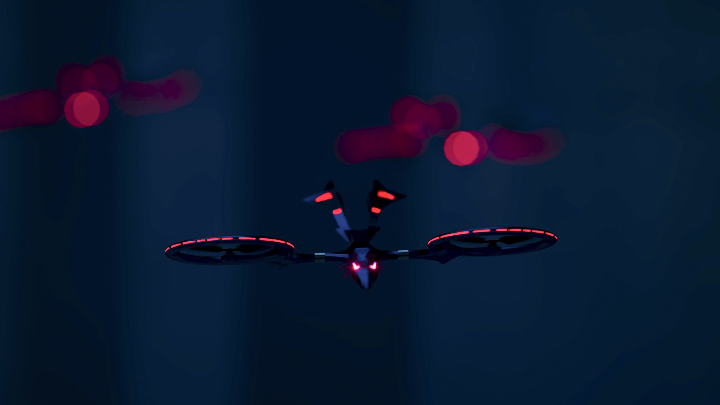 D2 Mosquito Drone Low-poly 3D model_2