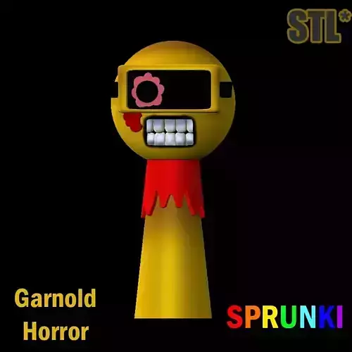 3D Sprunki Incredibox Garnold Horror Sprunki STL 3D Character