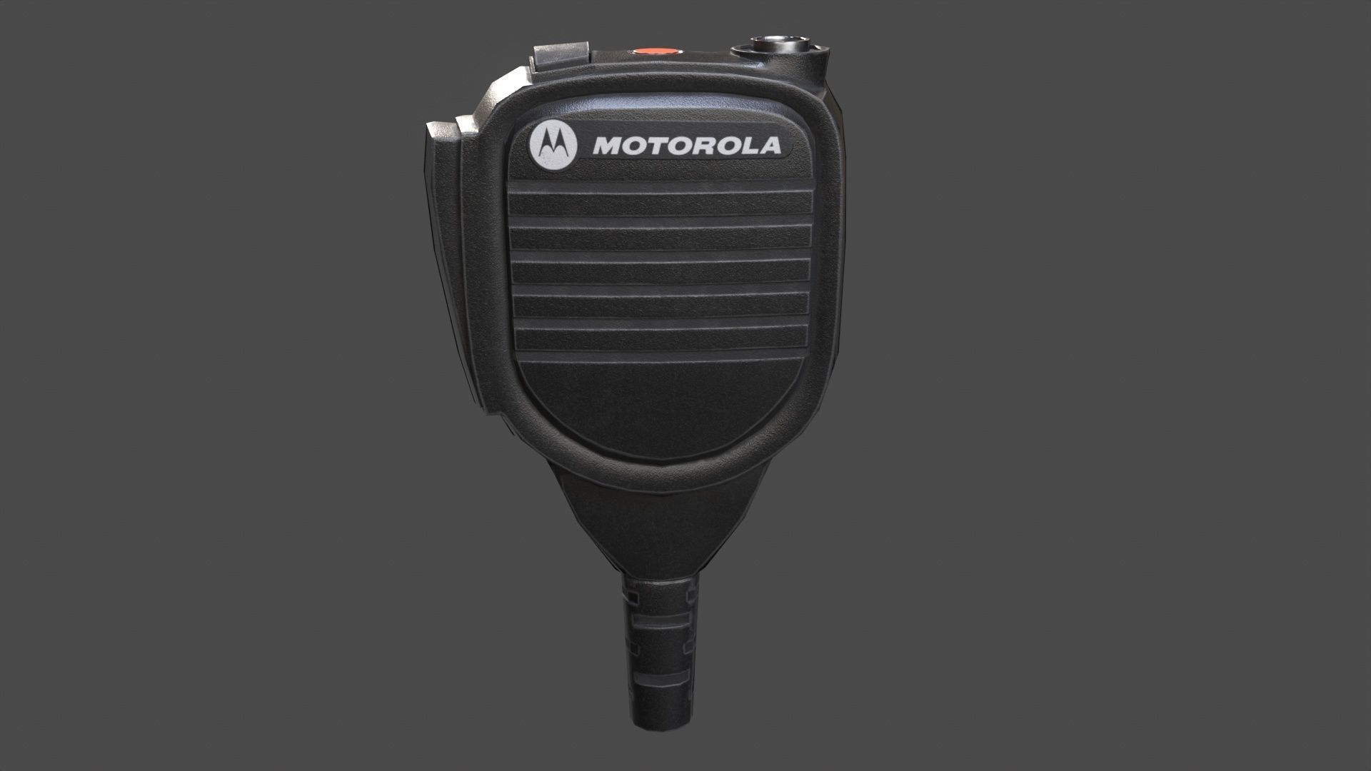 Motorola MTH800 Tetra Handheld Radio Shoulder Mic and Cover  Low-poly 3D model_10