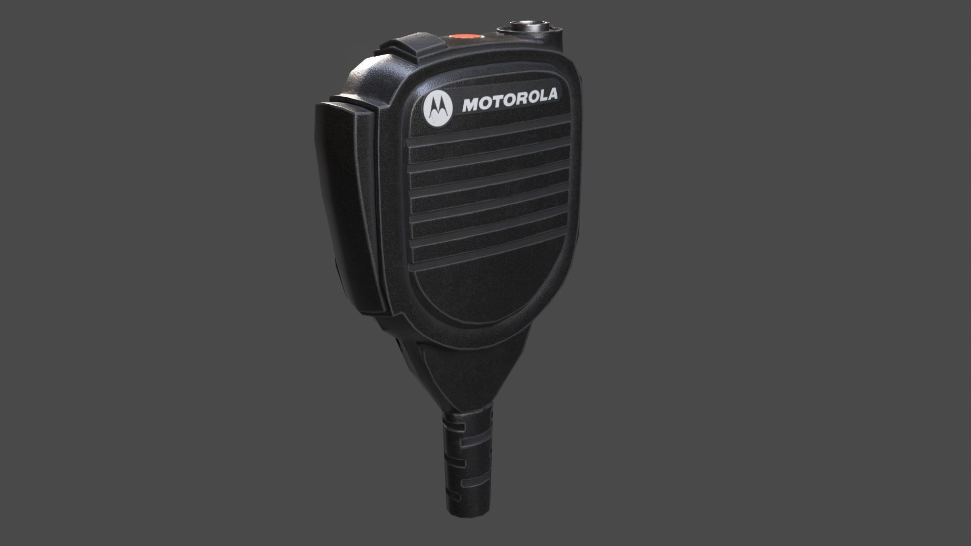 Motorola MTH800 Tetra Handheld Radio Shoulder Mic and Cover  Low-poly 3D model_12