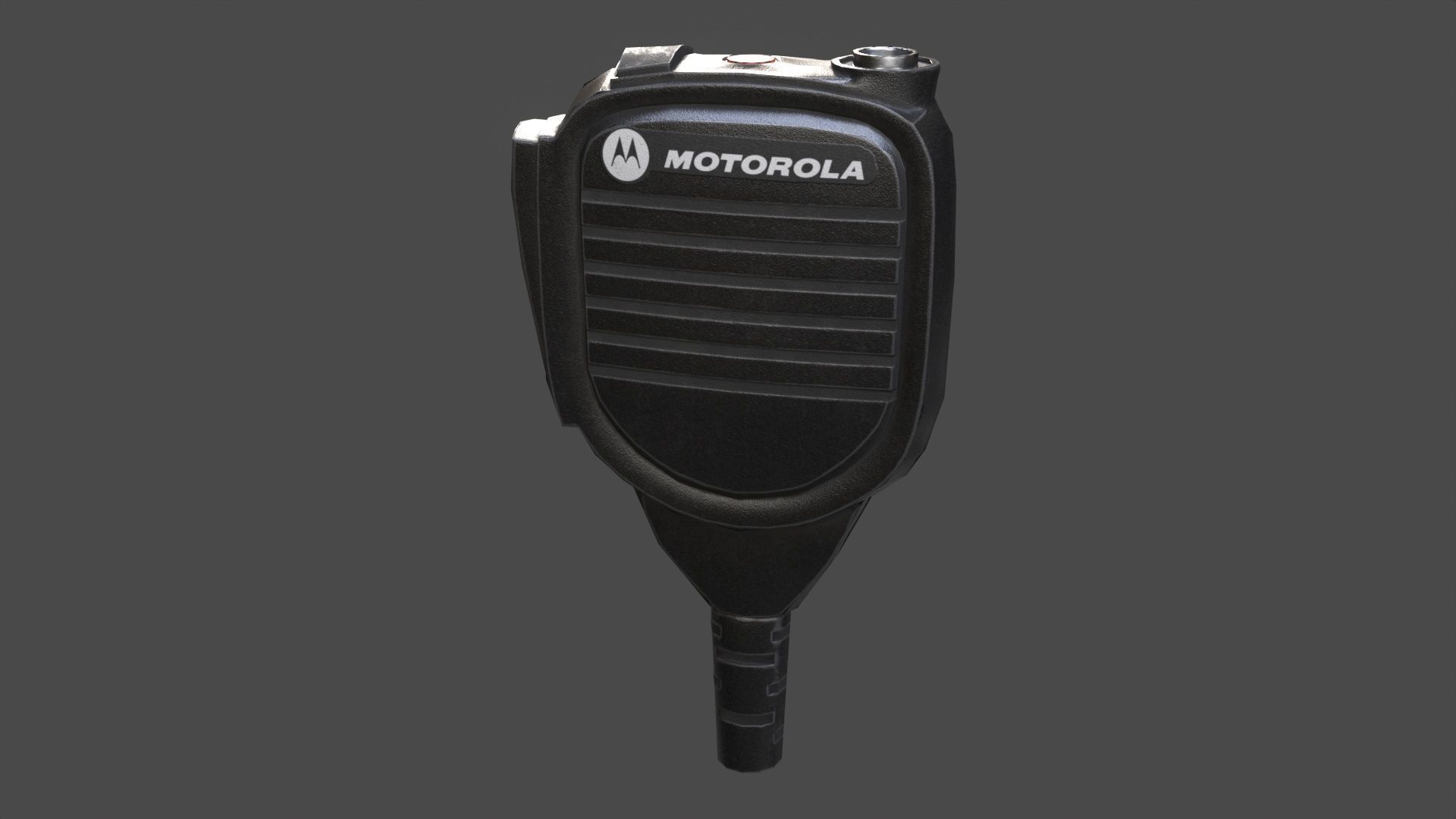 Motorola MTH800 Tetra Handheld Radio Shoulder Mic and Cover  Low-poly 3D model_11