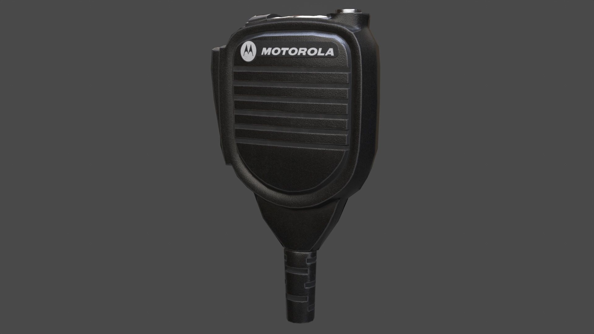 Motorola MTH800 Tetra Handheld Radio Shoulder Mic and Cover  Low-poly 3D model_13
