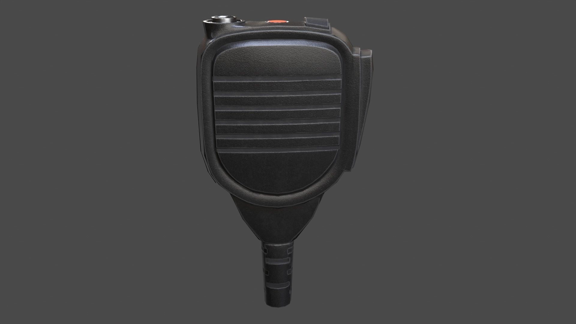 Motorola MTH800 Tetra Handheld Radio Shoulder Mic and Cover  Low-poly 3D model_6