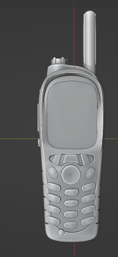 Motorola MTH800 Tetra Handheld Radio Shoulder Mic and Cover  Low-poly 3D model_18