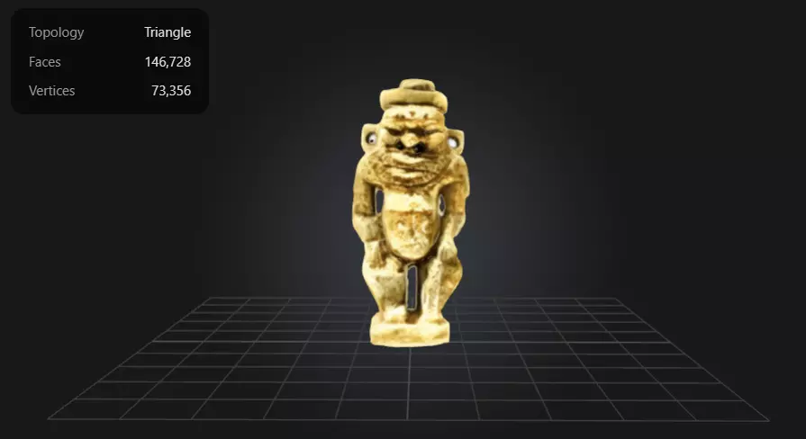 Egyptian God Bes 3D model
