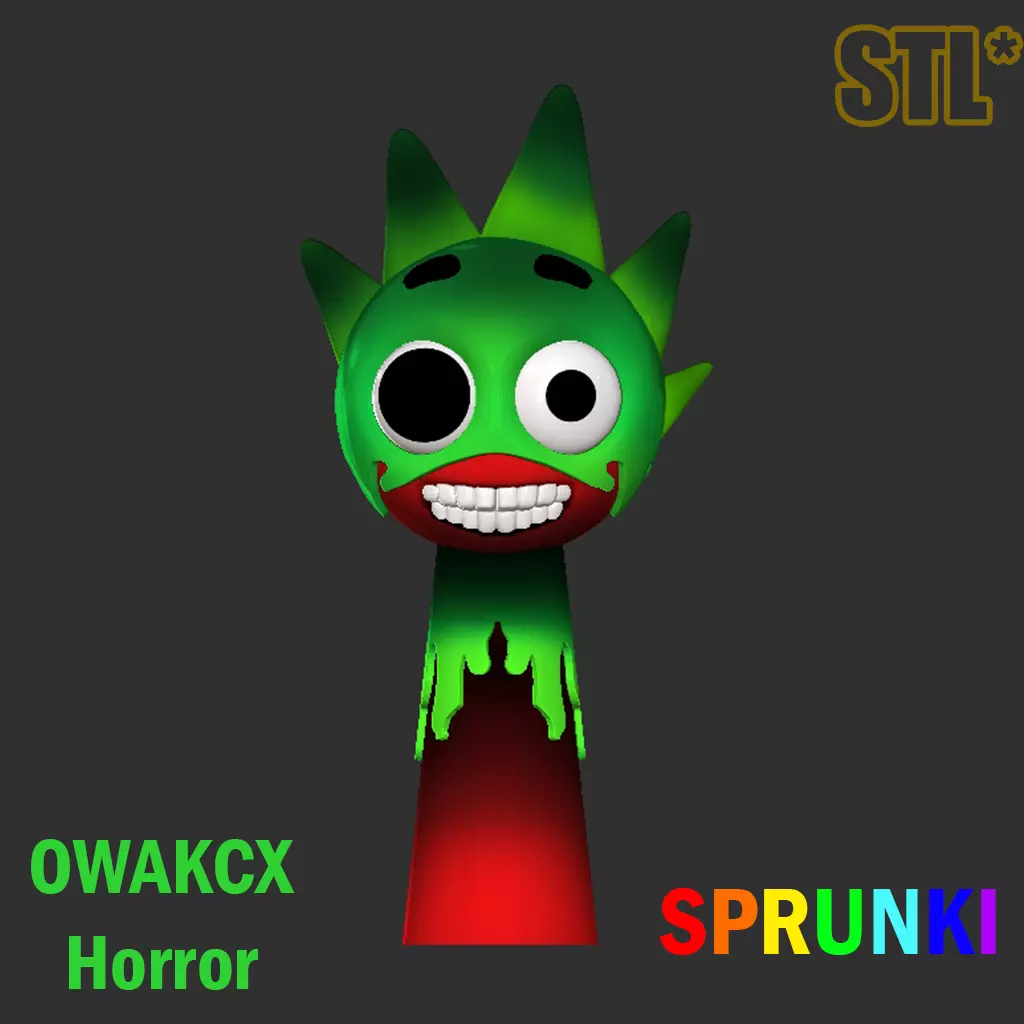 3D Sprunki Incredibox OWAKCX Lime Horror STL 3D 3D print model