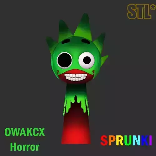3D Sprunki Incredibox OWAKCX Lime Horror STL 3D 
