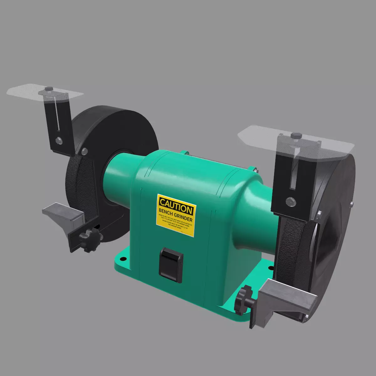 Bench Grinder L-1 Low Poly Low-poly 3D model_0
