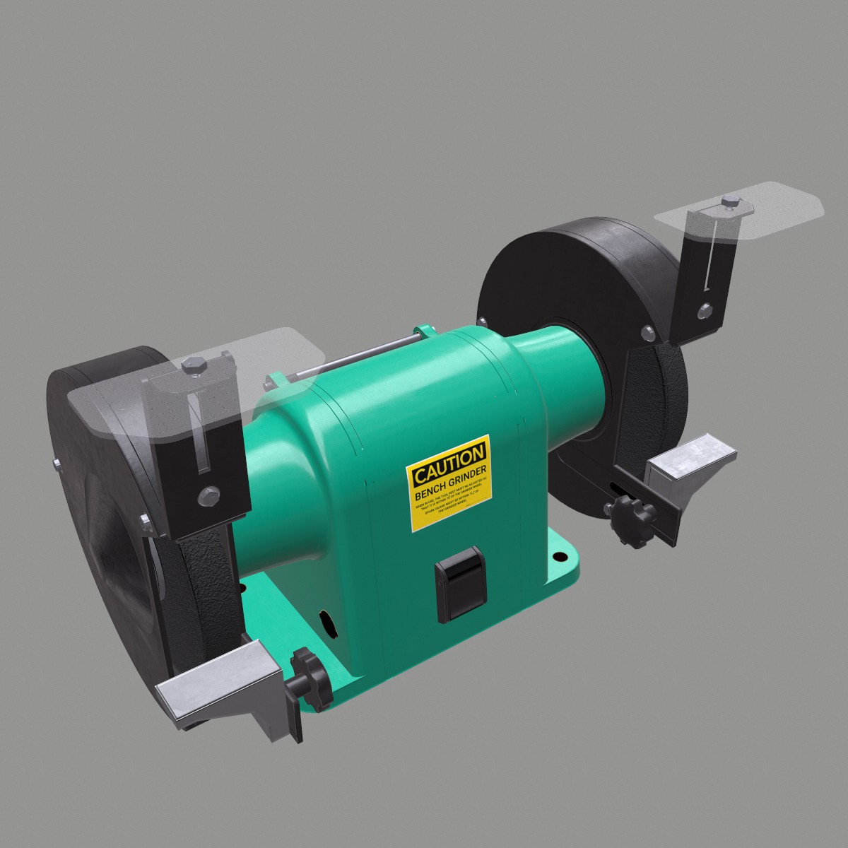Bench Grinder L-1 Low Poly Low-poly 3D model_1
