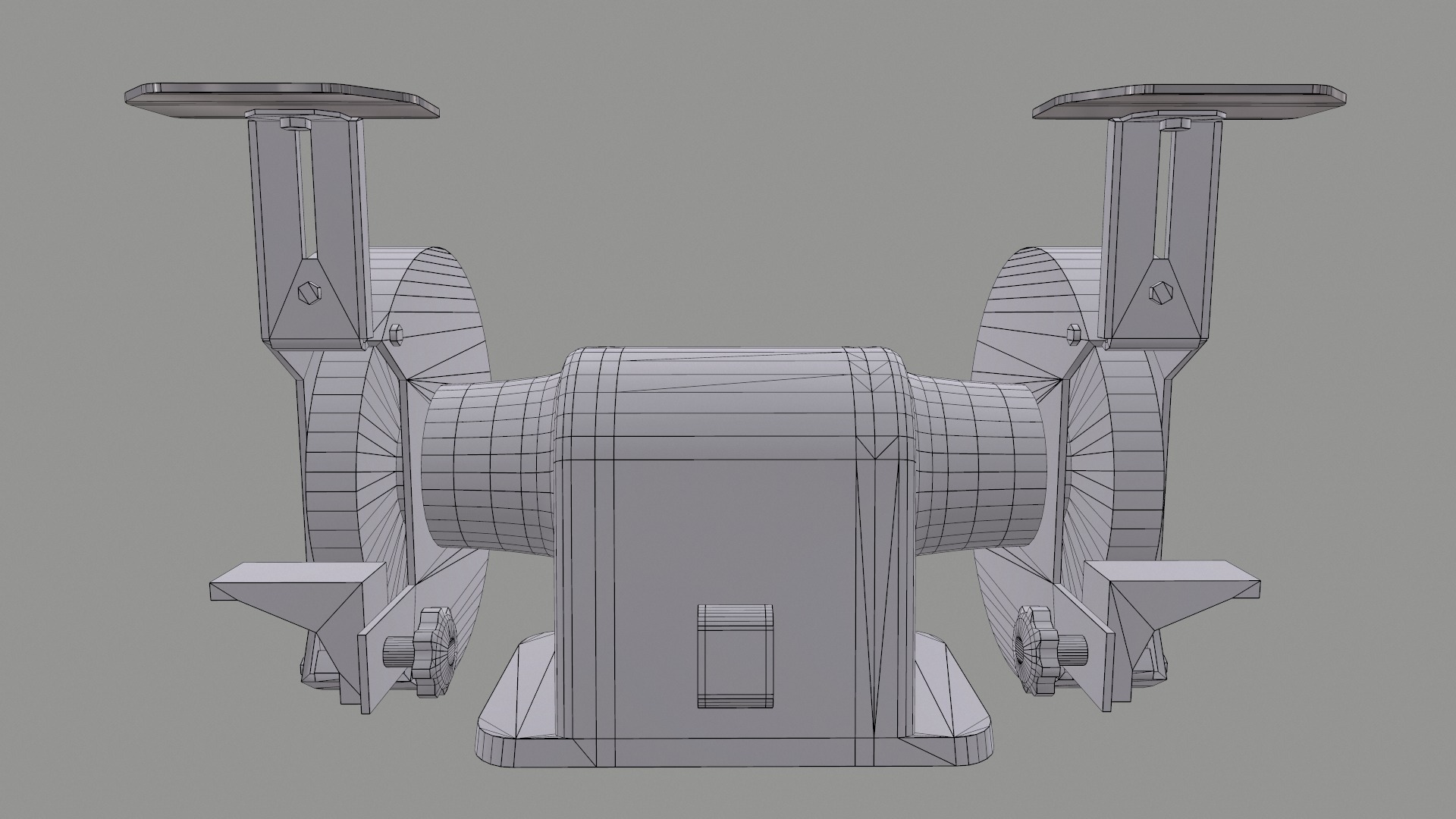 Bench Grinder L-1 Low Poly Low-poly 3D model_21