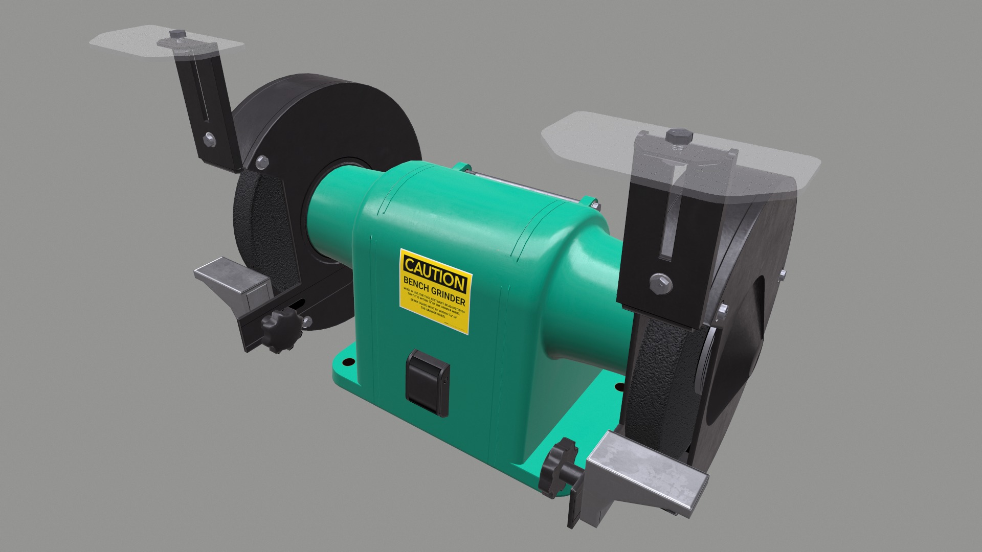Bench Grinder L-1 Low Poly Low-poly 3D model_16
