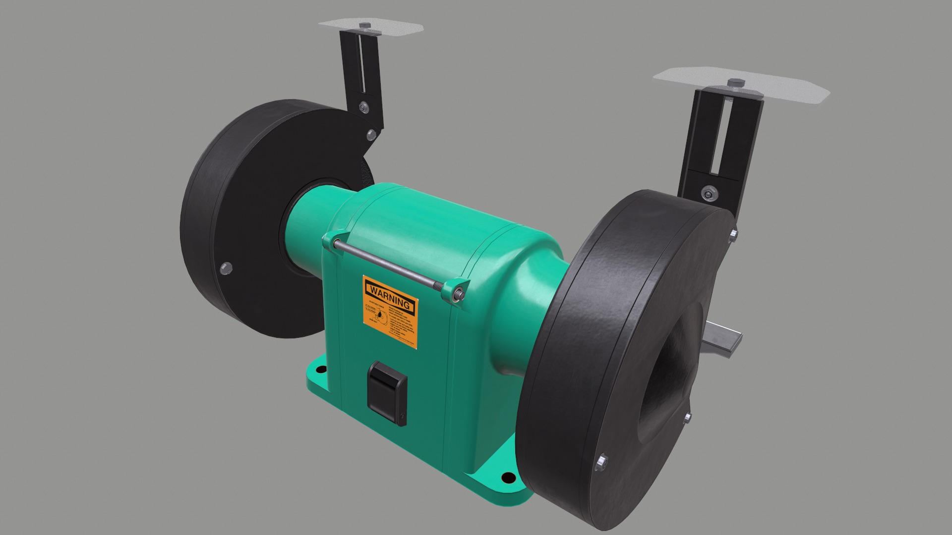 Bench Grinder L-1 Low Poly Low-poly 3D model_7