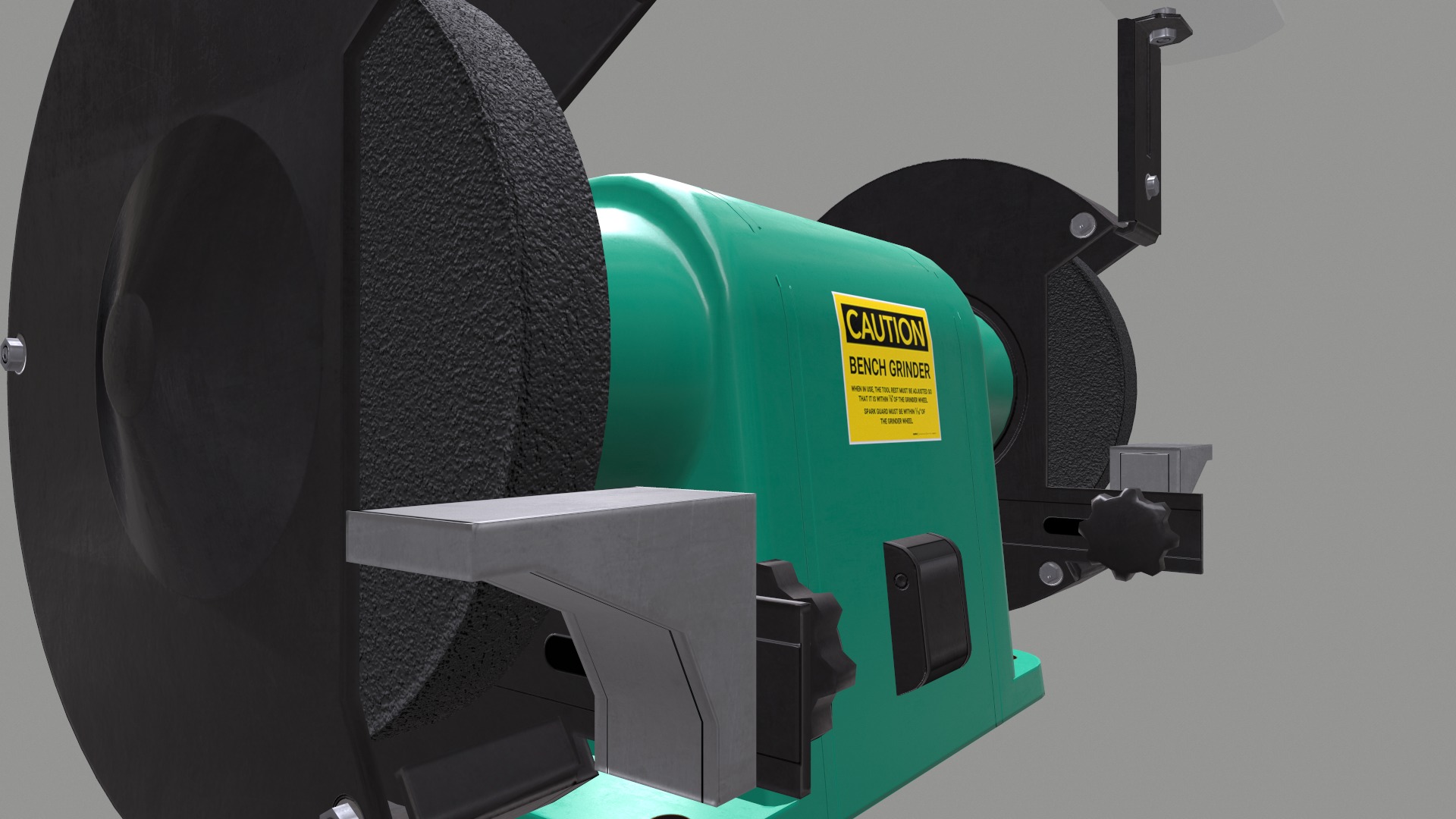 Bench Grinder L-1 Low Poly Low-poly 3D model_13