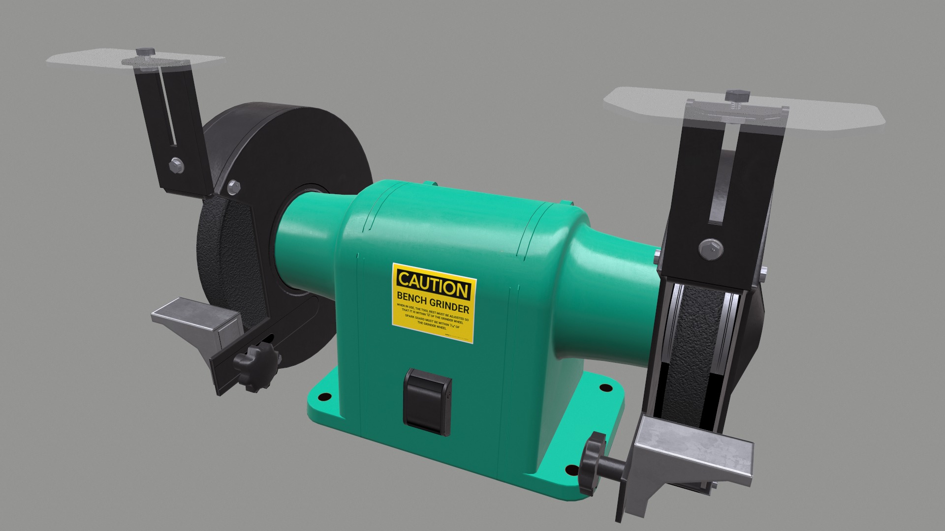 Bench Grinder L-1 Low Poly Low-poly 3D model_15