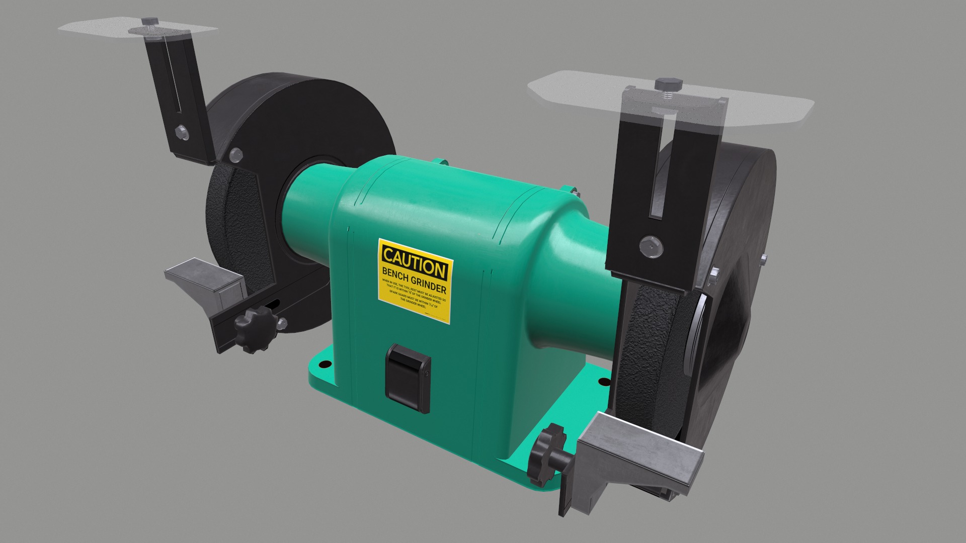Bench Grinder L-1 Low Poly Low-poly 3D model_6