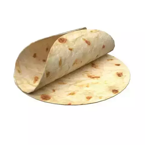 Tortilla Low Poly Model Game Asset Low-poly 3D model