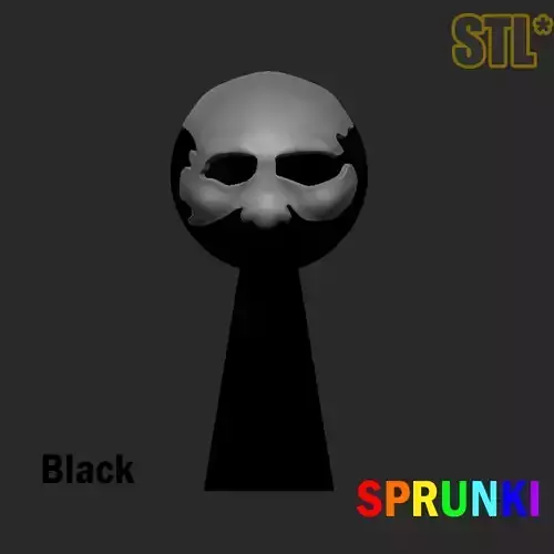 3D Sprunki Incredibox Black Horror Sprunki STL 3D