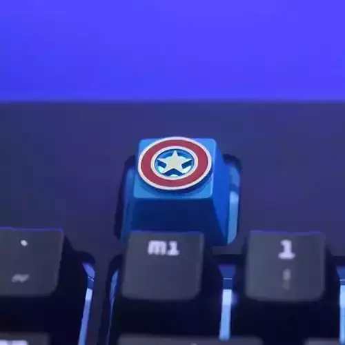 Captain Americ  shield keycap 