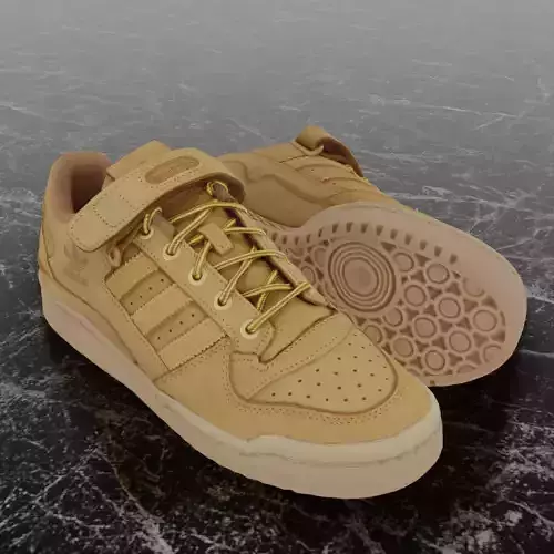 ADIDAS FORUM LOW 84 - CAMEL 3D SHOES
