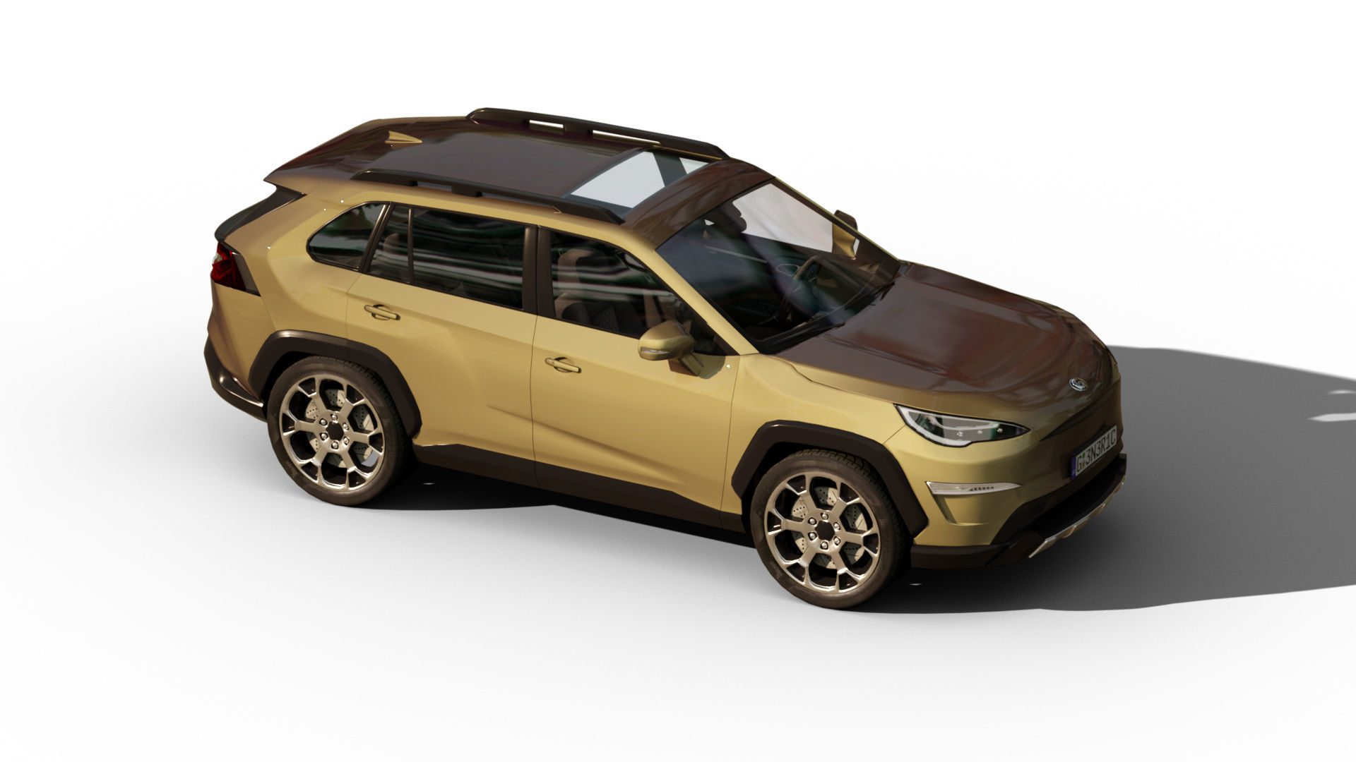 Generic SUV v16 Low-poly 3D model_6