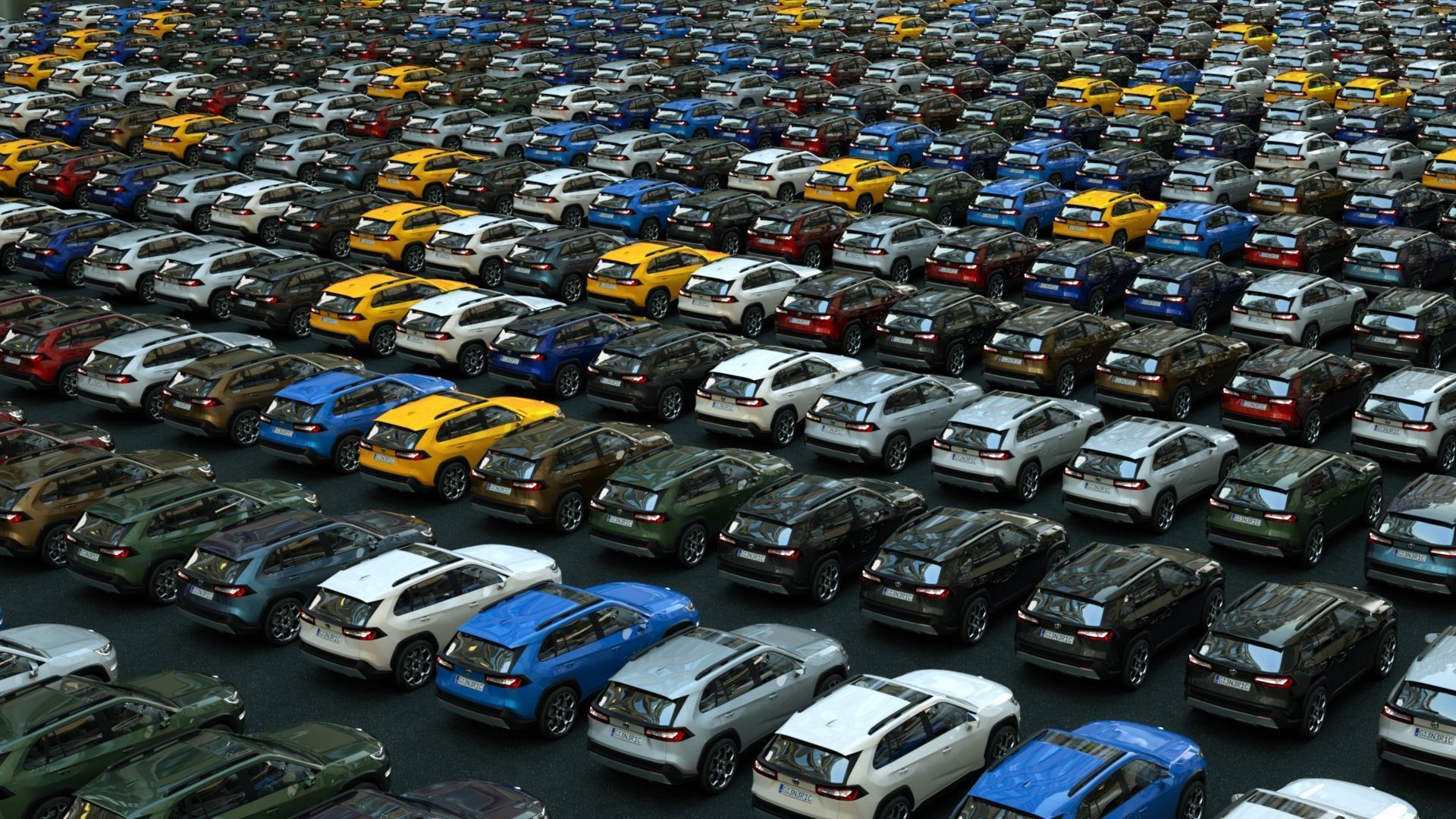 Generic SUV v16 Low-poly 3D model_8