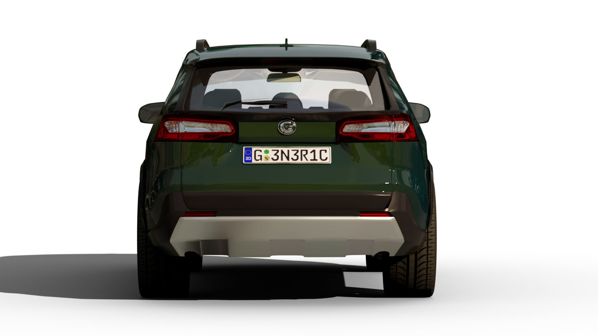 Generic SUV v16 Low-poly 3D model_5