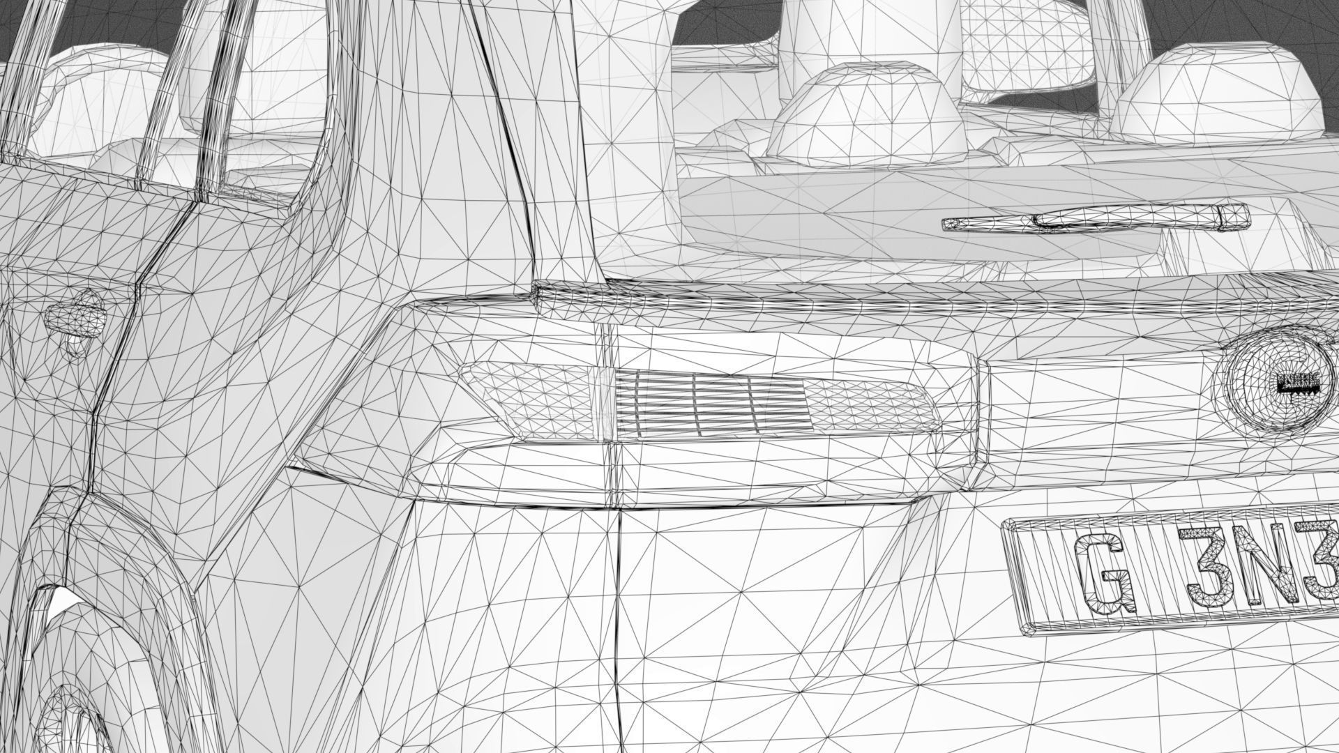 Generic SUV v16 Low-poly 3D model_12