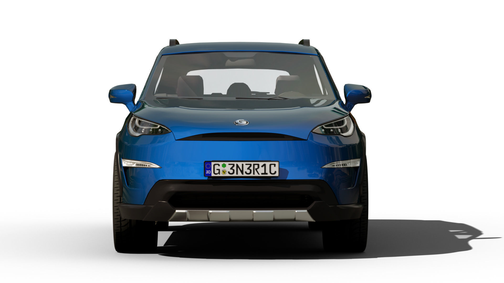 Generic SUV v16 Low-poly 3D model_4