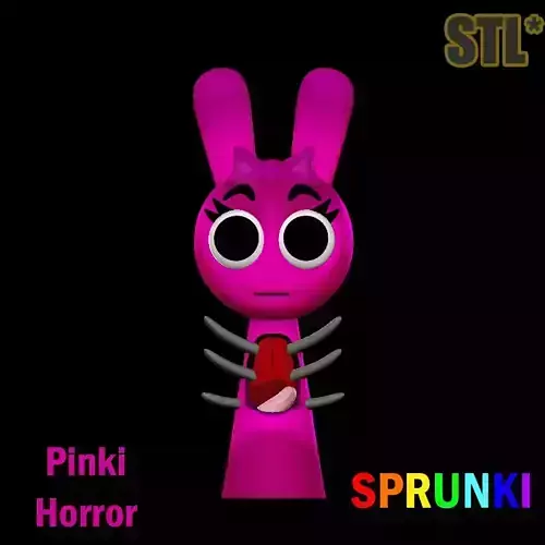 Sprunki Incredibox Redy Horror Sprunki STL 3D Character 3D print model
