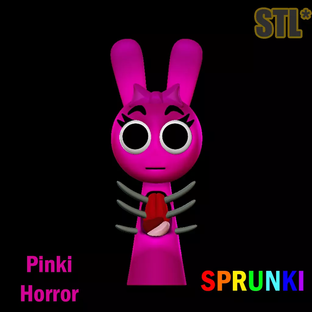 Sprunki Incredibox Redy Horror Sprunki STL 3D Character 3D print model