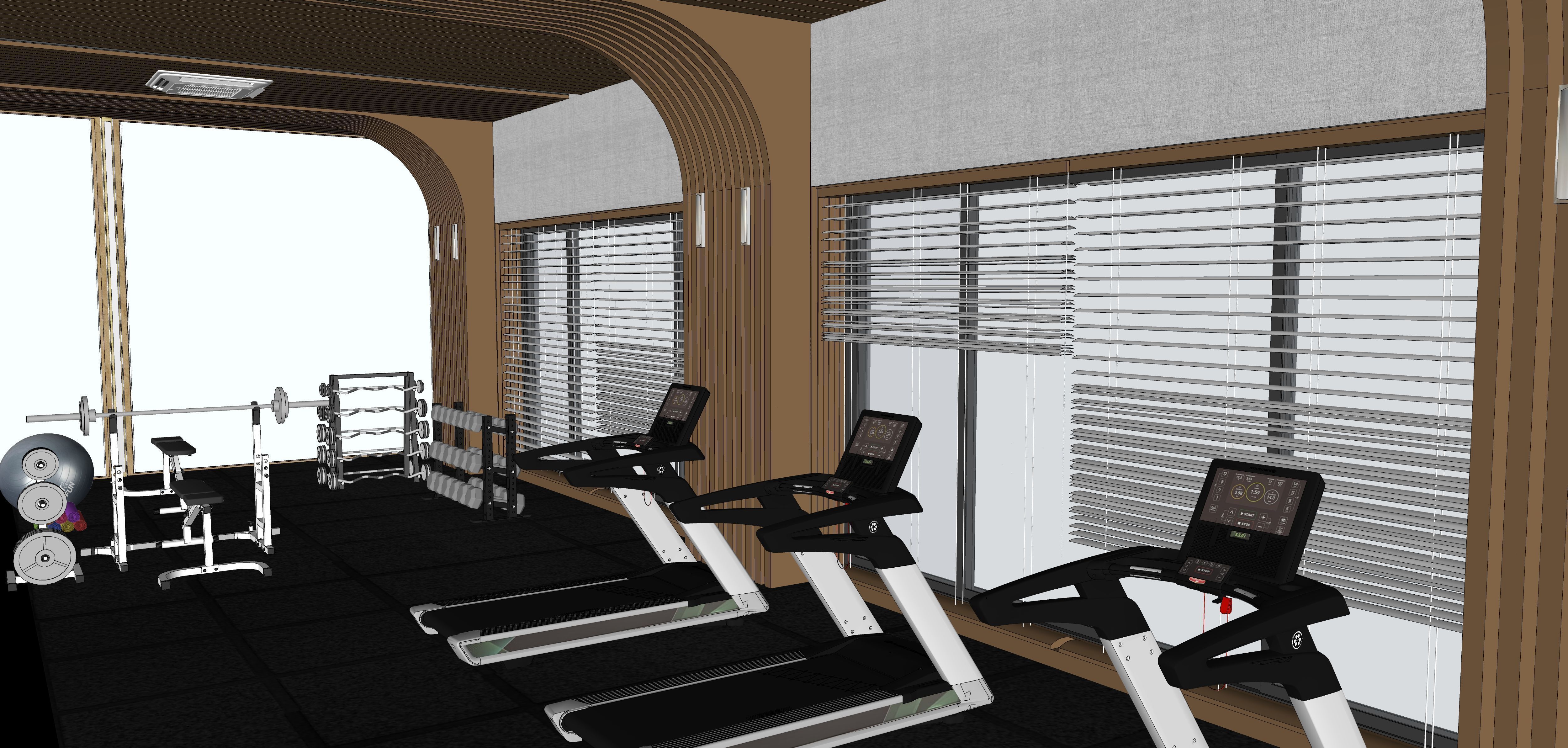 Luxury Gym and Indoor Games 3D Model Low-poly 3D model_24