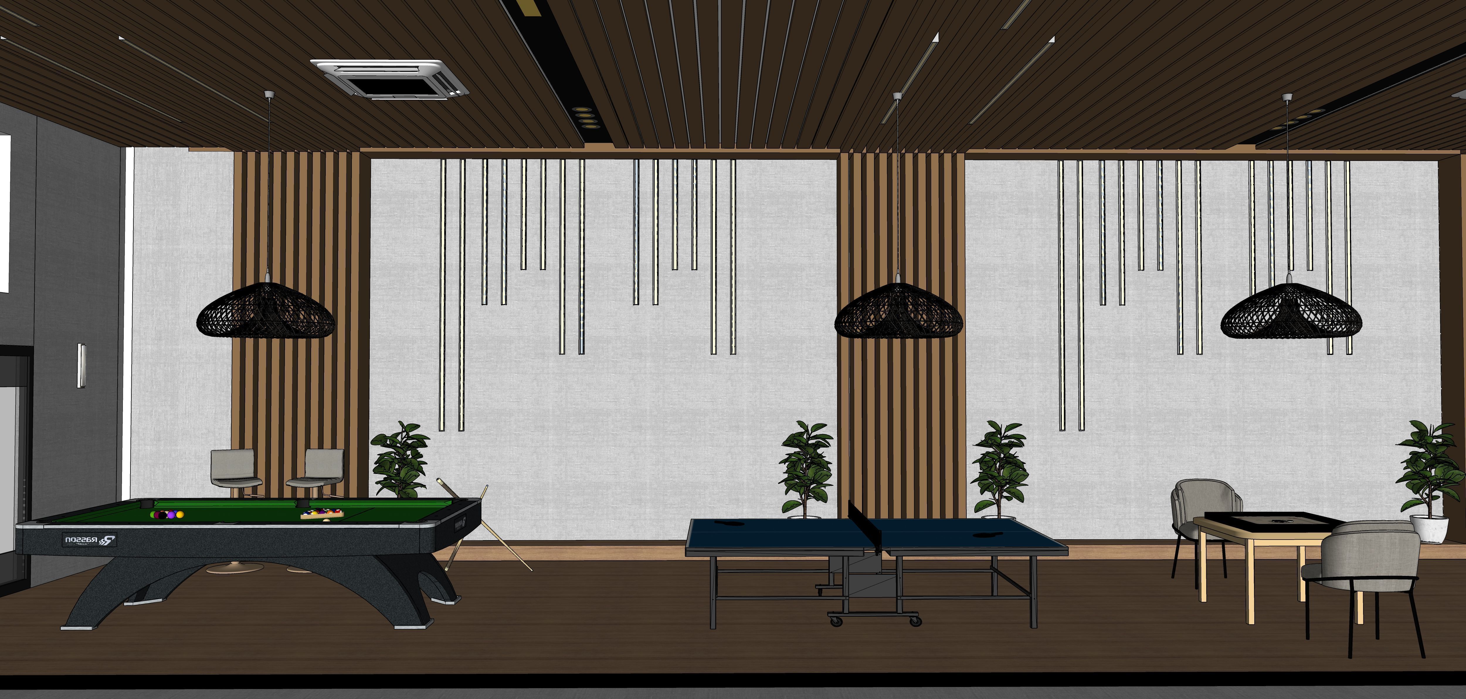 Luxury Gym and Indoor Games 3D Model Low-poly 3D model_20