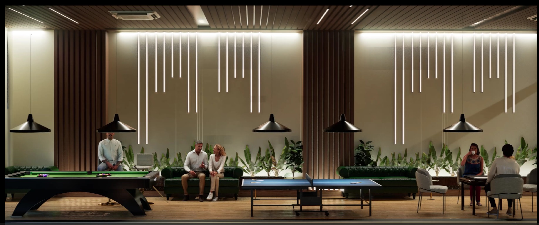 Luxury Gym and Indoor Games 3D Model Low-poly 3D model_6