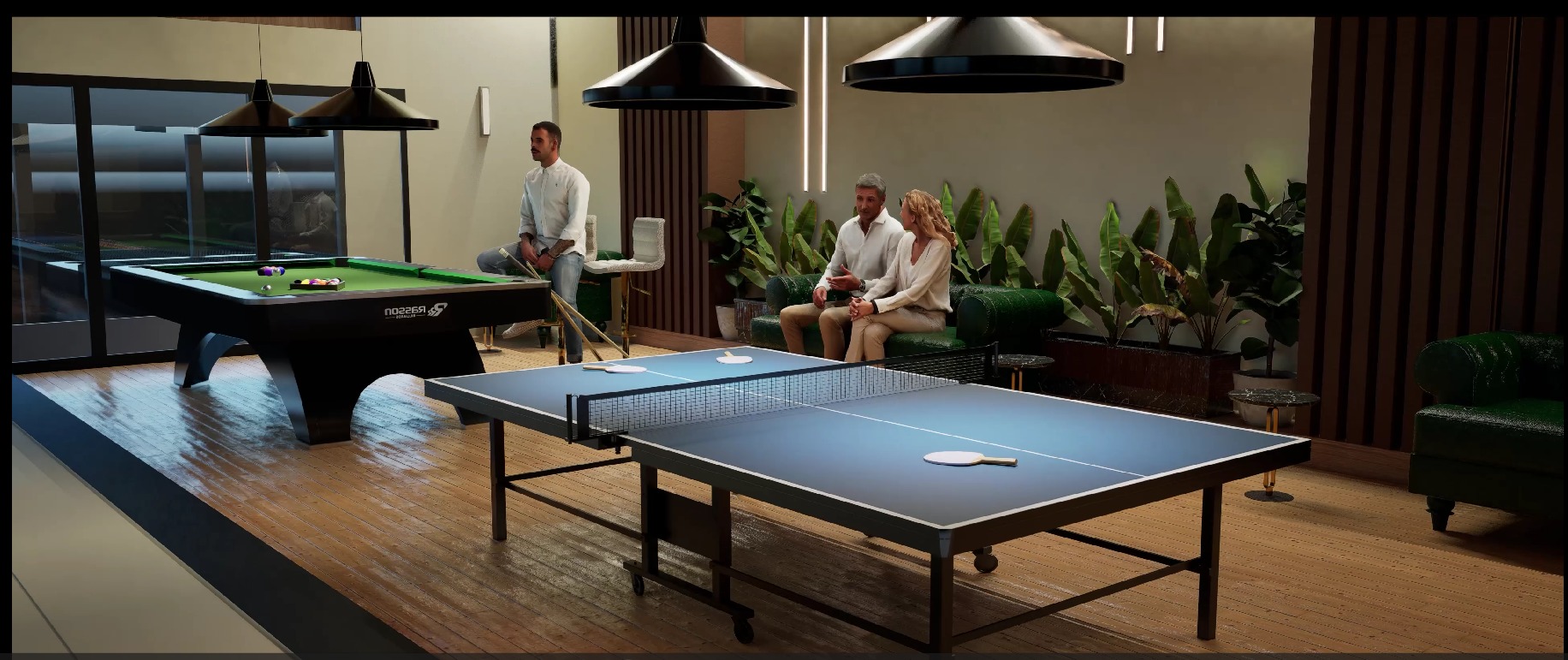 Luxury Gym and Indoor Games 3D Model Low-poly 3D model_5