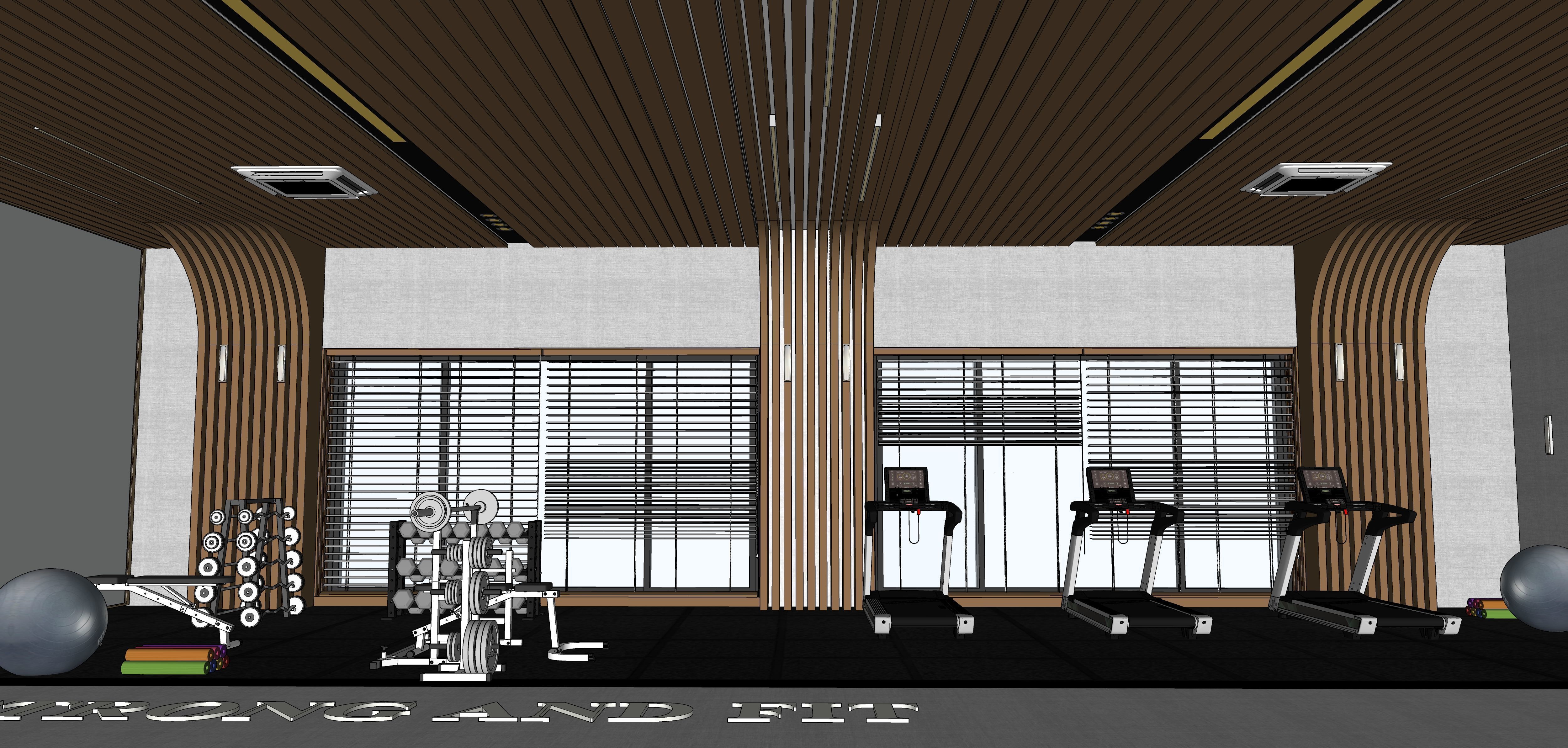 Luxury Gym and Indoor Games 3D Model Low-poly 3D model_10