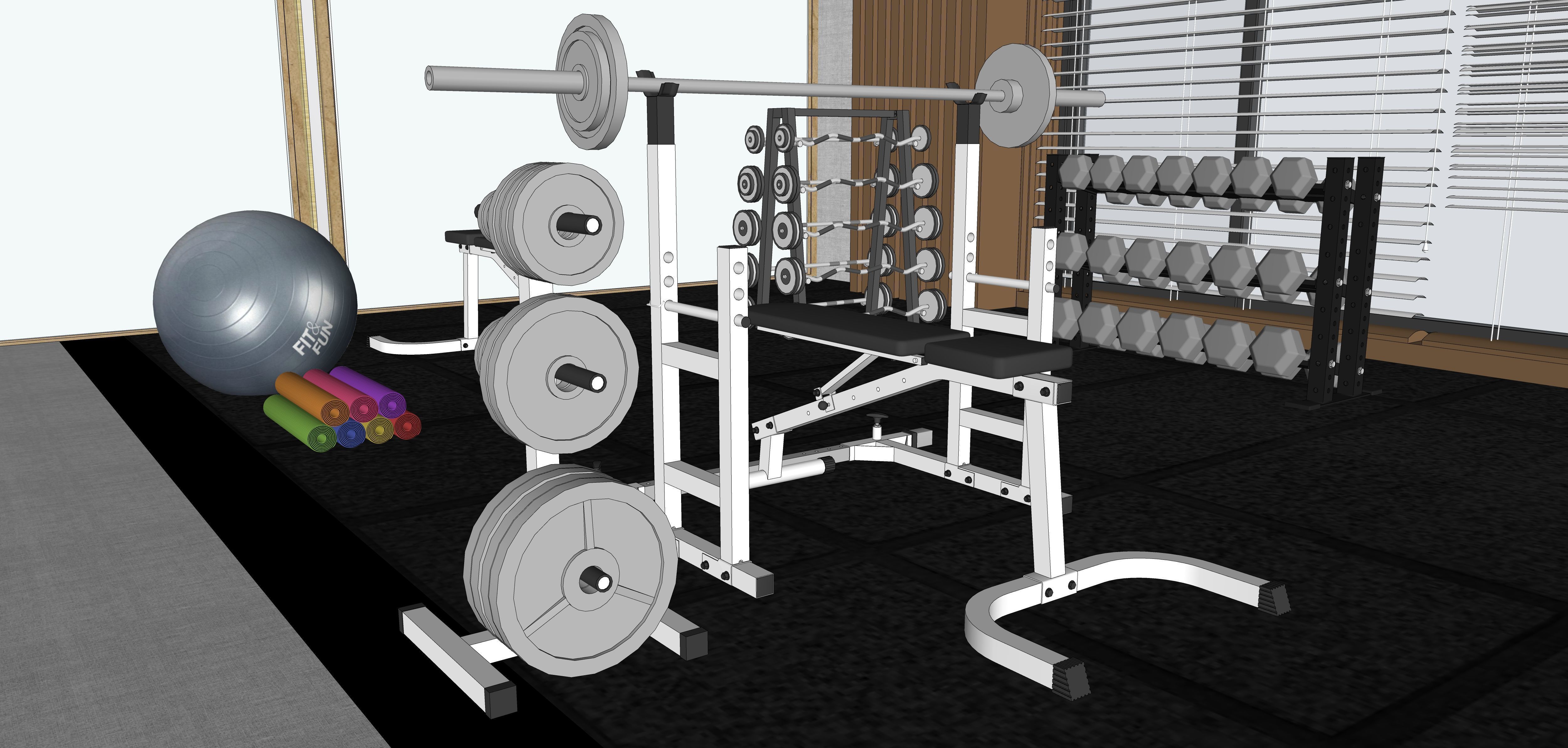 Luxury Gym and Indoor Games 3D Model Low-poly 3D model_21