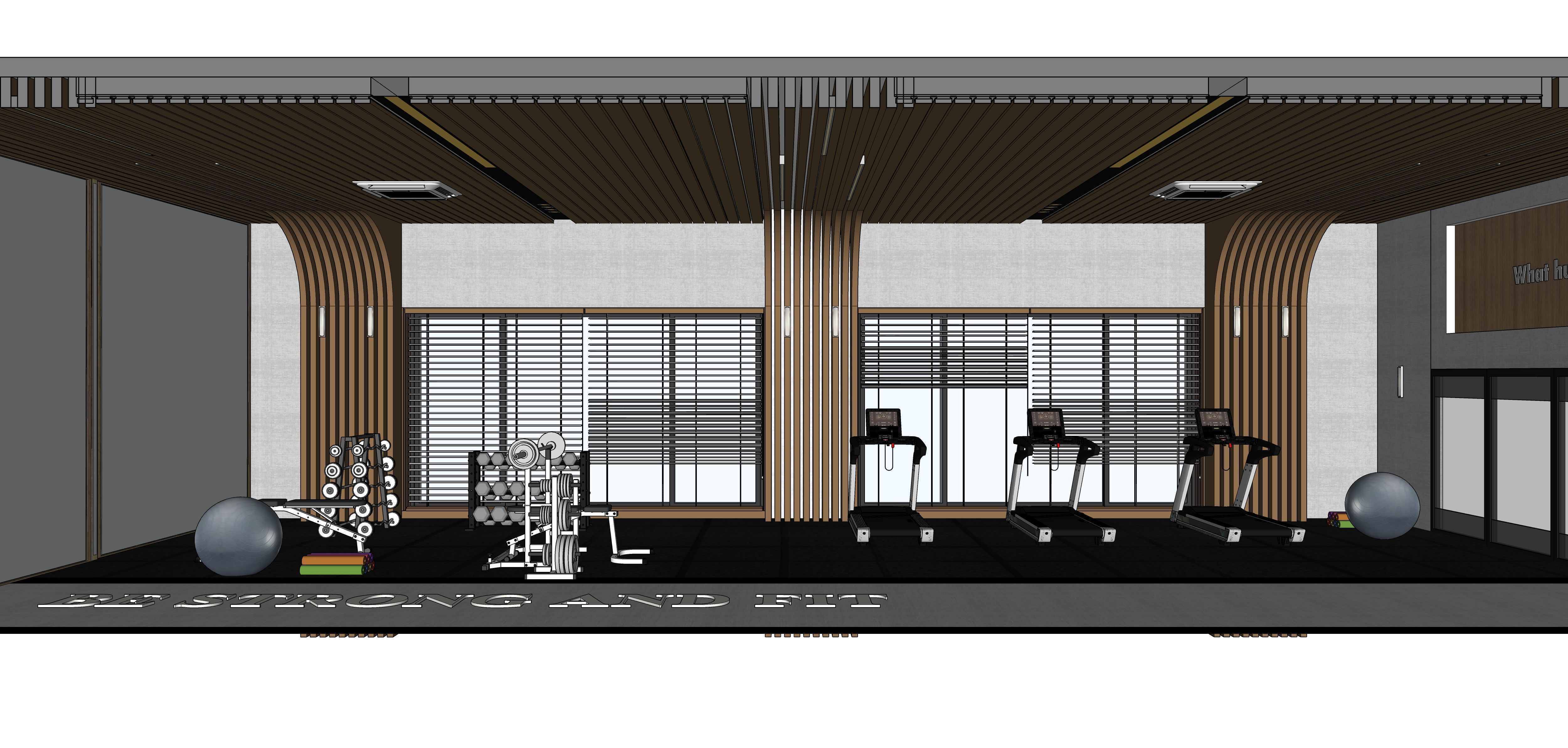 Luxury Gym and Indoor Games 3D Model Low-poly 3D model_19